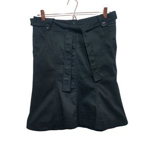 Mexx Black Sash Tie Belted Trumpet Skirt Size 6